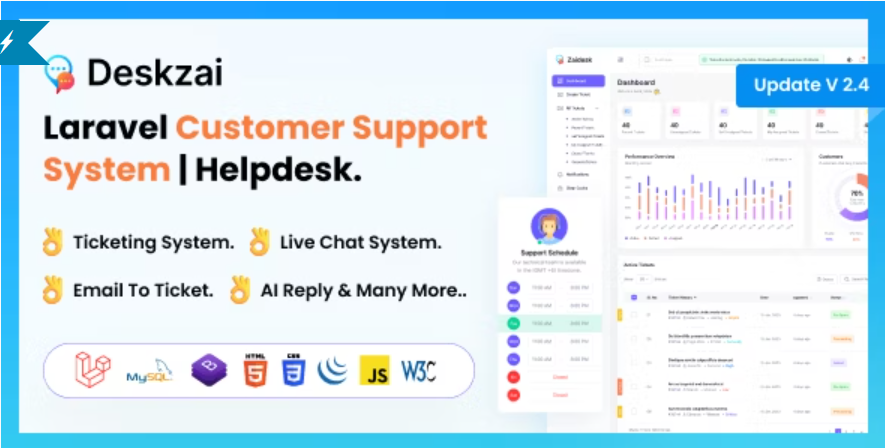 Deskzai v2.4 – Customer Support System – Helpdesk – Support Ticket – nulled free